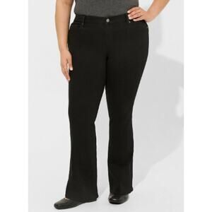 NWT Torrid Perfect Slim Boot Vintage Stretch Mid-Rise Jeans Black 30EXTall